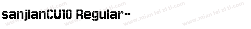 sanjianCU10 Regular字体转换